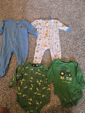 Boys 3-6 Month Bundle Including John Deere And Gerber